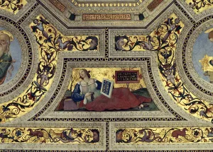 Vault of the Presbytery with the Cimmerian Sybil, Santa Maria del Popolo, Rome, c Vault of the Presbytery with the Cimmerian Sybil, Santa Maria del Popolo, Rome, c