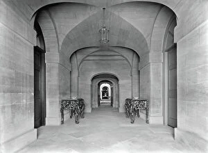English Baroque Architecture Collection: The vaulted approach to the chapel, Grimsthorpe Castle, Lincolnshire