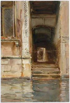 Fin De Siecle Gallery: Venetian Passageway, c.1905 (w / c, gouache, and graphite on white wove paper)