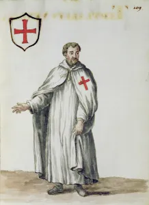 A Venetian Templar (pen & ink and w/c on paper) A Venetian Templar (pen & ink and w/c on paper)