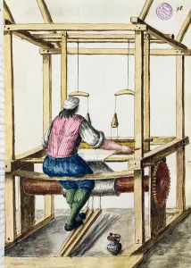 A Venetian Weaver (pen & ink and w/c on paper) A Venetian Weaver (pen & ink and w/c on paper)