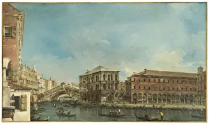 Venice: the Rialto Bridge with the Palazzo dei Camerlenghi (oil on canvas) Venice: the Rialto Bridge with the Palazzo dei Camerlenghi (oil on canvas)