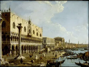 Venice: a view of the Doge's Palace and the Riva degli Schiavoni from the Piazzetta Venice: a view of the Doge's Palace and the Riva degli Schiavoni from the Piazzetta