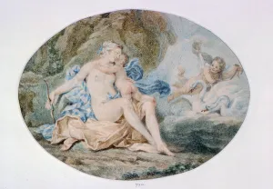 Venus Reclining on a Bank strewn with Drapery (watercolour) Venus Reclining on a Bank strewn with Drapery (watercolour)