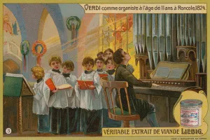 Verdi Playing the Organ in Roncole (chromolitho) Verdi Playing the Organ in Roncole (chromolitho)