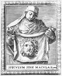 Veronica holding the Sudarium, 1581 (engraving) Veronica holding the Sudarium, 1581 (engraving)