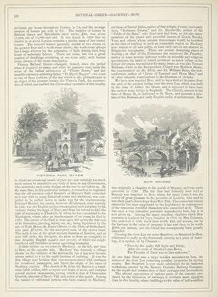 English School Gallery: Victoria Park Gates and Bow Bridge, Image taken from page 18 of 'The Eastern Counties Railway Illustrated Guide'