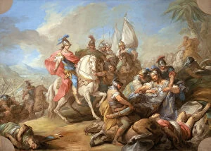 The Victory of Alexander over Porus, c.1738 (oil on canvas)