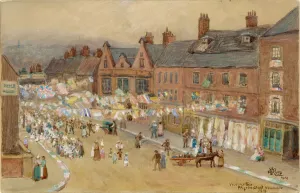 Victory Tea, Pilgrim Street, 1919 (b/c, pencil & w/c on paper) Victory Tea, Pilgrim Street, 1919 (b/c, pencil & w/c on paper)