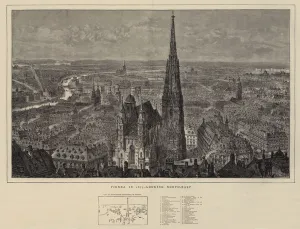 Vienna in 1873, looking North-East (engraving) Vienna in 1873, looking North-East (engraving)