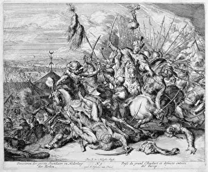 Vienna Print Cycle, Capturing the Great Standard, 1683 (engraving) Vienna Print Cycle, Capturing the Great Standard, 1683 (engraving)