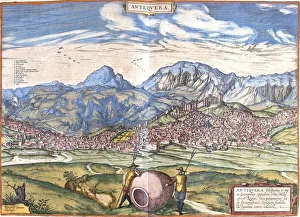View of Antequera, Spain (etching, 1572-1617) View of Antequera, Spain (etching, 1572-1617)