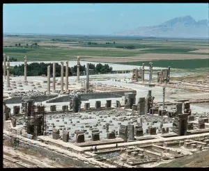 View over the apadana and palace of 100 columns View over the apadana and palace of 100 columns