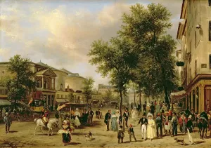 View of Boulevard Montmartre, Paris, 1830 (oil on canvas) View of Boulevard Montmartre, Paris, 1830 (oil on canvas)