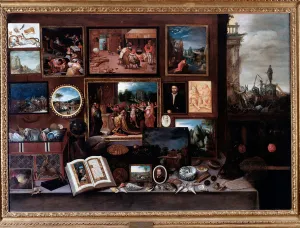 View of a cabinet of curiosites or chamber of wonders (Painting, 1625) View of a cabinet of curiosites or chamber of wonders (Painting, 1625)