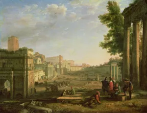 View of the Campo Vaccino, Rome, 1636 (oil on canvas) View of the Campo Vaccino, Rome, 1636 (oil on canvas)