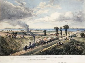 Train Company Gallery: View of the Canterbury and Whitstable Railway from Church Street