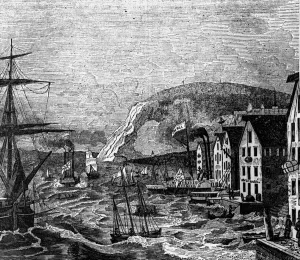 View of Cap Diamant where is located a part of Quebec, Quebec View of Cap Diamant where is located a part of Quebec, Quebec