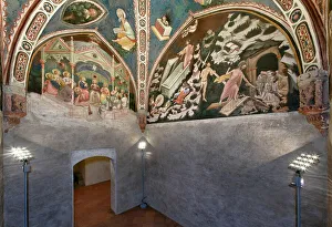 View of the chapel with frescoes by the Master of Vignola, The Contrari Chapel, Vignola Stronghold, c.1420 (photo) View of the chapel with frescoes by the Master of Vignola, The Contrari Chapel, Vignola Stronghold, c.1420 (photo)