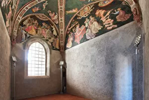 Modena Gallery: View of the chapel with frescoes by the Master of Vignola, The Contrari Chapel