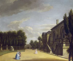 View of Chiswick Villa from the back to the Inigo Jones gate, 1742 (oil on canvas) View of Chiswick Villa from the back to the Inigo Jones gate, 1742 (oil on canvas)