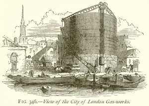 View of the City of London Gas-Works (engraving) View of the City of London Gas-Works (engraving)