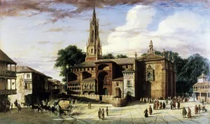 'View of the city of Manzanares in Spain', 1860 (oil on canvas) 'View of the city of Manzanares in Spain', 1860 (oil on canvas)