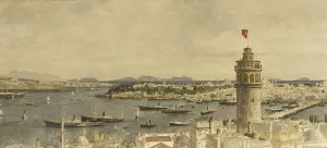A View of Constantinople from Marmarameer, (pencil and watercolour on paper) A View of Constantinople from Marmarameer, (pencil and watercolour on paper)