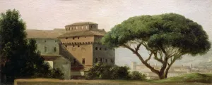 View of the convent of Ara Coeli: the umbrella pine (oil on paper) View of the convent of Ara Coeli: the umbrella pine (oil on paper)