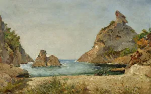 View of the cove of Figuerolles, La Ciotat, Bouches du Rhone Painting by Raphael Luc Ponson (1835-1904) View of the cove of Figuerolles, La Ciotat, Bouches du Rhone Painting by Raphael Luc Ponson (1835-1904)
