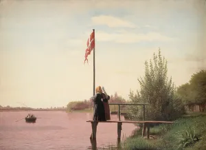 A View from Dosseringen near the Sortedam Lake Looking Towards Norrebro, 1838 (oil A View from Dosseringen near the Sortedam Lake Looking Towards Norrebro, 1838 (oil