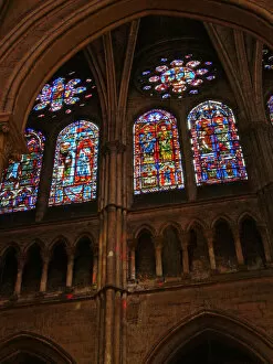 Images Dated 25th June 2012: A view of the east clerestory windows in the south transept