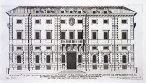 View of the facade of Palazzo Salviati in Rome, commissioned by Cardinal Giovanni View of the facade of Palazzo Salviati in Rome, commissioned by Cardinal Giovanni