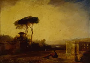 View of the Grounds of a Villa near Florence (oil on canvas) View of the Grounds of a Villa near Florence (oil on canvas)