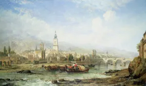 A View of Heidelberg (oil on canvas) (see also 136663) A View of Heidelberg (oil on canvas) (see also 136663)