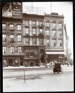 View of the Hotel Hungaria and the Hotel Hugh Slevin at Union Square East and 14th Street View of the Hotel Hungaria and the Hotel Hugh Slevin at Union Square East and 14th Street