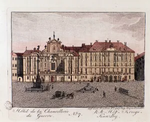 View of the Hotel of the War Chancery in Vienna, 1815 (engraving) View of the Hotel of the War Chancery in Vienna, 1815 (engraving)