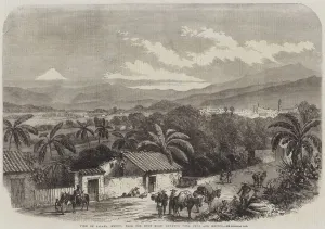 High Road Gallery: View of Jalapa, Mexico from the High Road between Vera Cruz and Mexico (engraving)