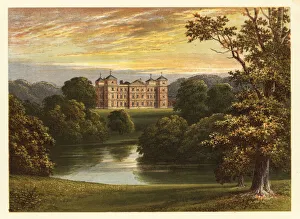 View of Kimberley Hall, Norfolk, England. 1880 (engraving) View of Kimberley Hall, Norfolk, England. 1880 (engraving)