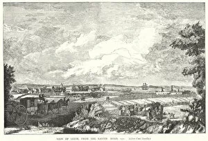 Easter Road Collection: View of Leith, from the Easter Road, 1751 (engraving)