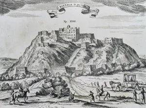 View of Lhasa, capital of Tibet, from China Monumentis, printed in Amsterdam in 1667 View of Lhasa, capital of Tibet, from China Monumentis, printed in Amsterdam in 1667