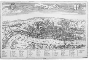 A view of London about the year 1560 (engraving) A view of London about the year 1560 (engraving)