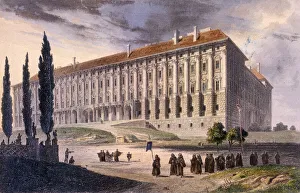 View of Loretto Square from the Capuchins, Prague, c.1810 (coloured etching) View of Loretto Square from the Capuchins, Prague, c.1810 (coloured etching)