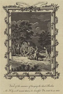 Corpses Gallery: View of the manner of burying the dead Bodies at Holy-well mount during the dreadful Plague in