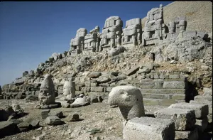 View of the mausolee of King Antiochus I of Commagene (62 BC) View of the mausolee of King Antiochus I of Commagene (62 BC)