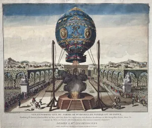 View of the Montgolfier Brothers Balloon Experiment in the Garden of M View of the Montgolfier Brothers Balloon Experiment in the Garden of M