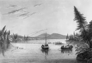 View from Morgans Rocks in Hill River, 1819 (engraving) View from Morgans Rocks in Hill River, 1819 (engraving)