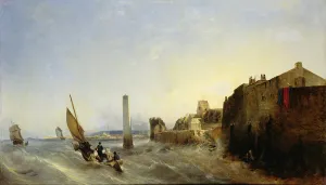 View of Napoleon Quay at Cherbourg, 1838 (oil on canvas) View of Napoleon Quay at Cherbourg, 1838 (oil on canvas)