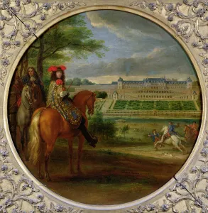 View of the New Palace of Saint-Germain from the Terraced Side, 1669 (oil on canvas) View of the New Palace of Saint-Germain from the Terraced Side, 1669 (oil on canvas)