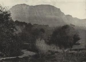 A View of the Old Mountain, from Wynberg (b/w photo) A View of the Old Mountain, from Wynberg (b/w photo)